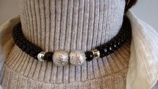 TRIBEADS CHOKER NECKLACE how to diy jewelry making beading [upl. by Bass853]