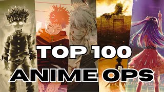 MI TOP 100 OPENINGS DE ANIME Actualizado 2024 [upl. by Mohammed327]