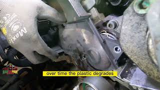 Audi A6 Thermostat Housing Removal [upl. by Fahland]