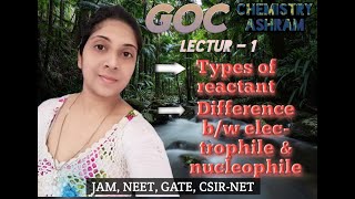 General organic Chemistry GOC part 1What is electrophile nucleophilereactantsubstratereagent [upl. by Aicilef201]