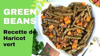 Haricot vert à la viande hachée  Bolognese green beans [upl. by Ahsai450]