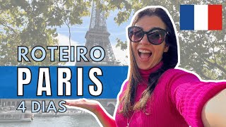 🔴 O QUE FAZER EM PARIS EM 4 DIAS ROTEIRO COMPLETO com todas as atrações dicas e como economizar [upl. by Lorain]