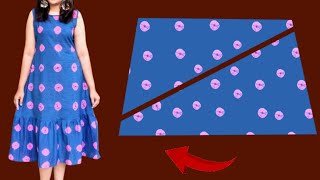 ♥️New💃 Two Ways to Wear a Summer Stylish Idea ✂️So Easy So Cute Dresses🔥 Cut and Sew Only 20 Minute [upl. by Oicnedurp]