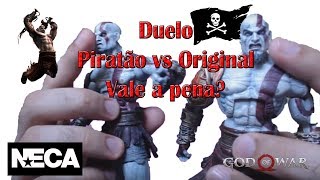 Review Comparativo Boneco Ultimate kratos Neca Vs Bootleg ptbr [upl. by Gaughan]