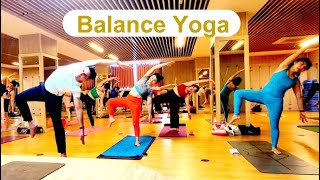 45 Minutes Balance Yoga class Balance strongmind yoga personality workout weightloss lovelife [upl. by Elpmid]