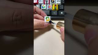 Drawing Subway logo on the keyboard shorts diy art tiktok trending [upl. by Denys829]