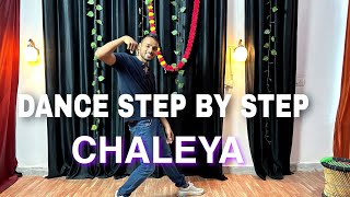 Chaleya  Shahrukh Khan   Step By Step  Dance Tutorial [upl. by Caughey]