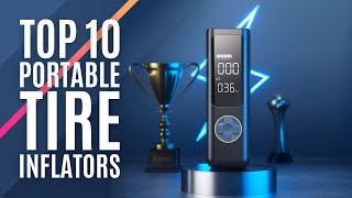 Top 10 Best Portable Tire Inflators of 2023  Cordless Air Compressor Car Tire Pump [upl. by Nauqahs]