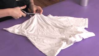 How to Cut the Neckbands Off of TShirts  Shirt Modifications [upl. by Goldie]