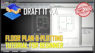 Draft IT V4 Floor Plan And Plotting Tutorial For Beginner COMPLETE [upl. by Also]