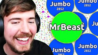 MrBeast Plays Agario with Jumbo 456000 Score in Agario [upl. by Pilloff]