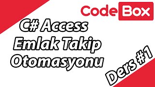 C Access Emlak Takip Otomasyonu 1  Code Box [upl. by Fox]