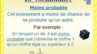 Les probabilités et leur vocabulaire [upl. by Royal]