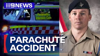 Soldier Jack Fitzgibbon dies after parachuting incident at RAAF base  9 News Australia [upl. by Nitsir]