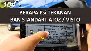 Tekanan Angin Ban Mobil  Hyundai Atoz Visto i10 i20 [upl. by Aronow]