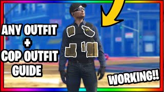 HOW TO MERGE POUCHES ONTO ANY OUTFIT Glitch  Cop Outfit tutorial  GTA 5 ONLINE 2022 [upl. by Nikolaos]