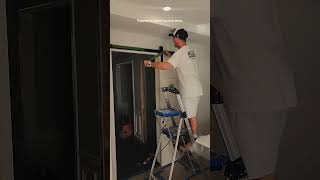 Prepping and painting doors delaware painter love live faith fyp viralvideo peace [upl. by Yknip]