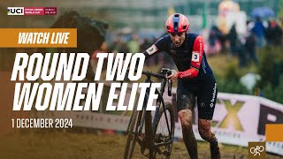 LIVE ​ Women Elite  R2 Dublin IRL  202425 UCI Cyclocross World Cup [upl. by Ardnua]