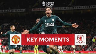 Manchester United v Middlesbrough  Key Moments  Fourth Round  Emirates FA Cup 202122 [upl. by Pitzer]