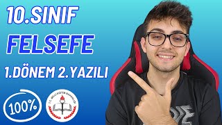 10Sınıf Felsefe 1Dönem 2Yazılı Çözümü  \u00100 MEB Uyumlu  ymileyazilimvar [upl. by Tihom287]