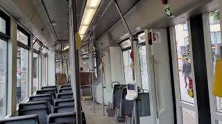 Antwerpen inside Siemens MGT613 tram nr 7274 De Lijn route 7 [upl. by Eahsed]