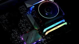 ASRock B450 Steel Legends  awesome RGB colors [upl. by Ahsimin]