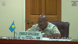 Palau National Congress  11th OEK The Senate 1st Day of 13th Regular Session [upl. by Reyotal]