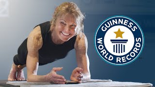 NEW Longest EVER Female Plank  Guinness World Records [upl. by Sirrot807]