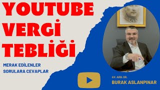 Youtube Vergisi İstisna Tebliği  Bağkur  Devlet memurları  Belge 2022 öncesi adsense kazançları [upl. by Aenehs]