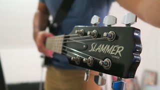 Great Beginner Guitar  Slammer by Hamer SP1BK Quick Demo [upl. by Gundry]