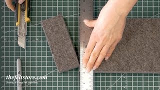 How to Cut Thick Felt 3mm  The Felt Store [upl. by Meredeth520]