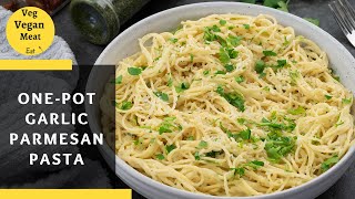 One Pot Garlic Parmesan Pasta Recipe [upl. by Atsyrhc]