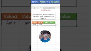 Master the Excel EXACT Function  Compare Text Strings Easily [upl. by Niad]