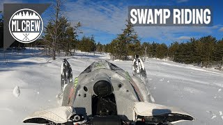 ZR 6000 SX Swamp Powder Riding [upl. by Eidnarb]