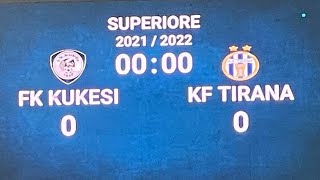 KUKESI vs TIRANA live pragndeshja [upl. by Aerdnak754]