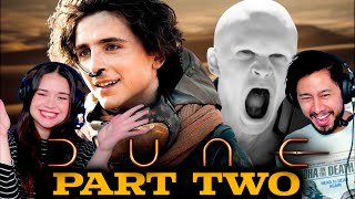 DUNE PART TWO Trailer REACTION Florence Pugh Rebecca Ferguson Timothée Chalamet Denis Villeneuve [upl. by Arvin]