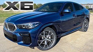 2022 BMW X6 xDrive40i in Phytonic Blue Walkaround Review  Exhaust Sound amp Acceleration [upl. by Ynnel]