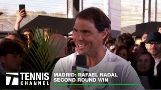 Rafael Nadal on His Success in Madrid Fatherhood and Future Tennis Dreams  Madrid Second Round [upl. by Anytsyrk]