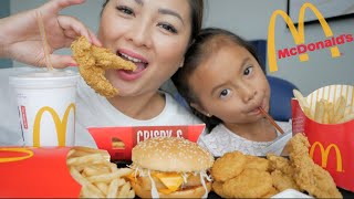 McDonalds Thailand Mukbang  NE Lets Eat [upl. by Aniretake]