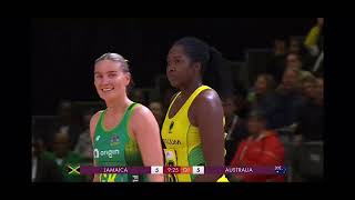 Jamaica vs Australia Semifinal 1st Quarter  Netball World Cup 2023 [upl. by Mashe]