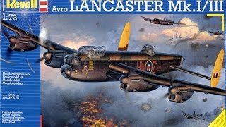 Revell 172 Lancaster In Box Review [upl. by Prichard]