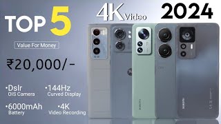 Top 5 Camera Phones Under 20000  January 2024   5G  100MP  OIS  4K  Best Phone Under 20000 [upl. by Aztin]