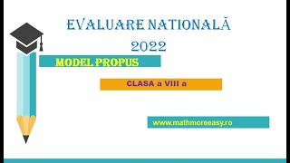 Model Rezolvat Evaluare Nationala 2022 [upl. by Aihset766]