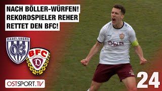 Nach BöllerWürfen RekordMann Reher rettet BFC Babelsberg 03  BFC Dynamo  Regionalliga Nordost [upl. by Russell]