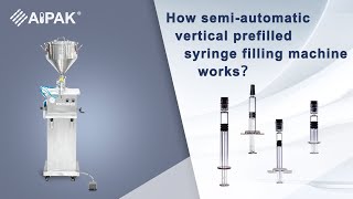 How semiautomatic vertical prefilled syringe filling machine works [upl. by Aikram529]