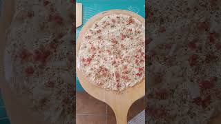 🍕 FlammkuchenGenuss Speck Zwiebeln auf Pizzateig 🍴 [upl. by Simpkins]