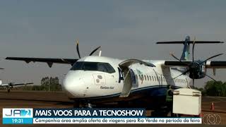 Tecnoshow atrai mais viagens para aeroporto de Rio Verde [upl. by Adnola]