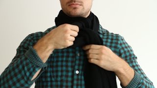 5 Ways to Tie a Scarf Mens Style Tips [upl. by Shirlene495]