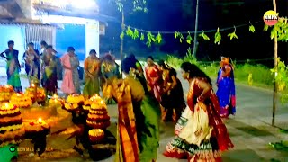 Bathukamma festival dance New Maredupaka [upl. by Stalder284]