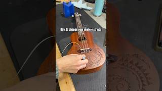 How to restring a ukulele ukulele stringchange guitartech ukuleletutorial restring [upl. by Anastos941]